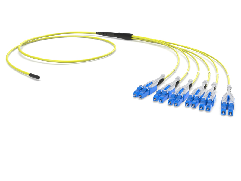 Оптическая разветвительная сборка 12 x 09/125 OS2, LCHD-UPC / открытый конец