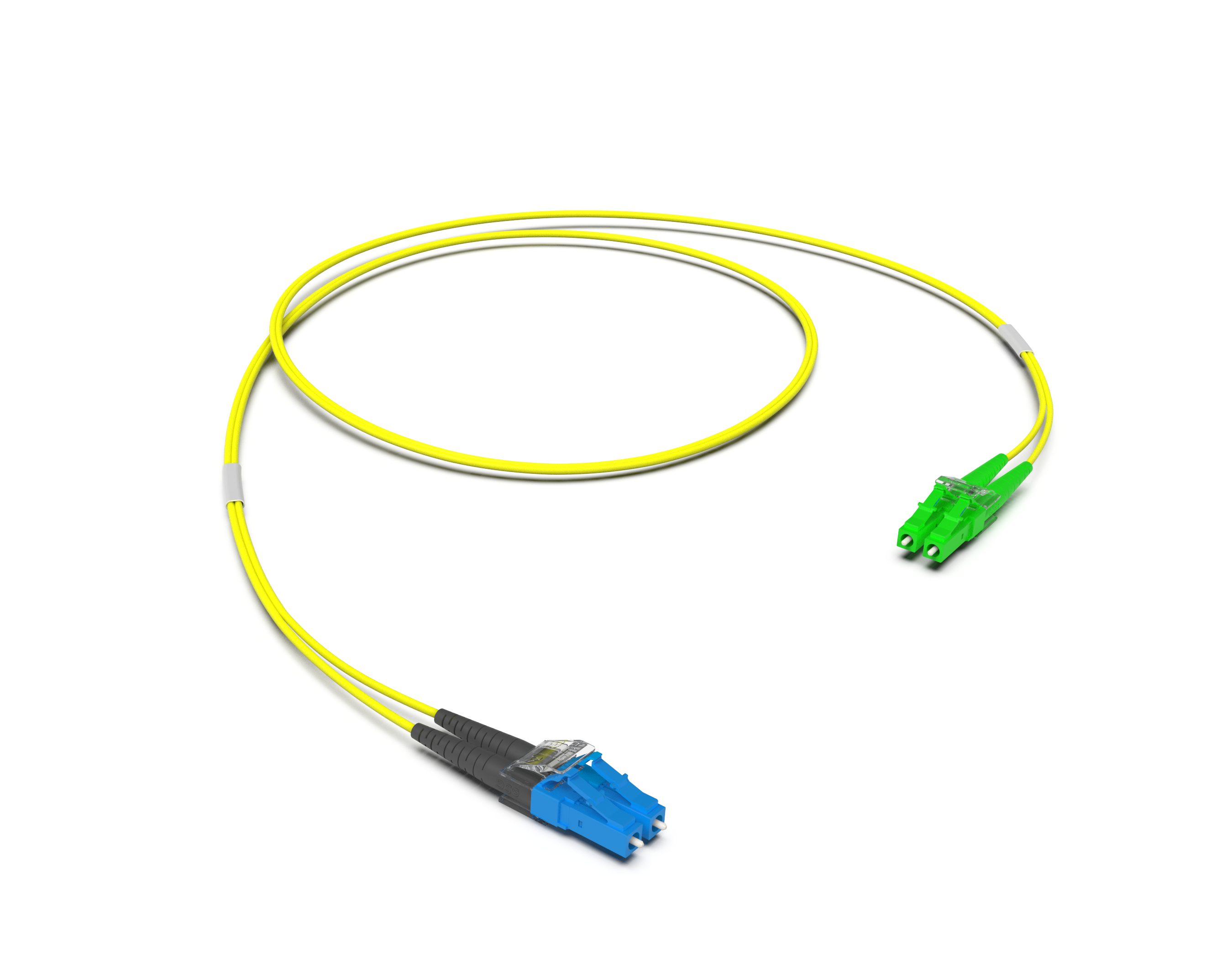 Оптический патчкорд LC-UPC/LC-APC Duplex, 09/125 OS2, тип F, LSZH