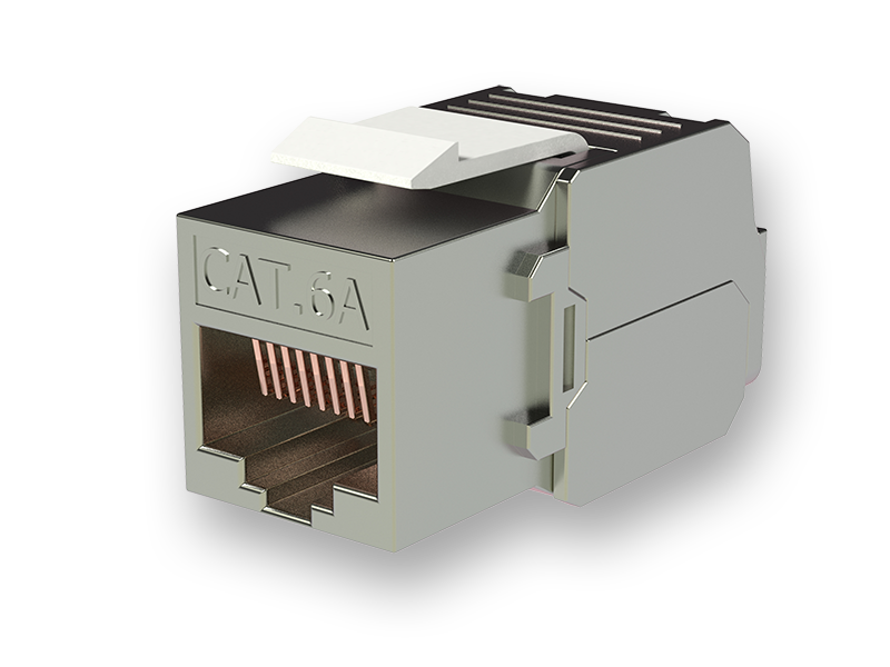 Экранированное модульное гнездо RJ45 Кат.6A