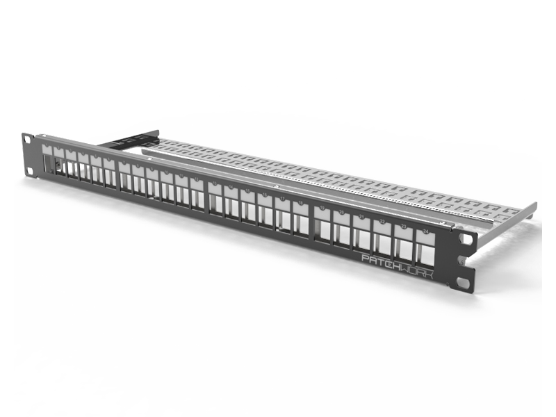 Modular Patch Panel flash, 24-1U, black